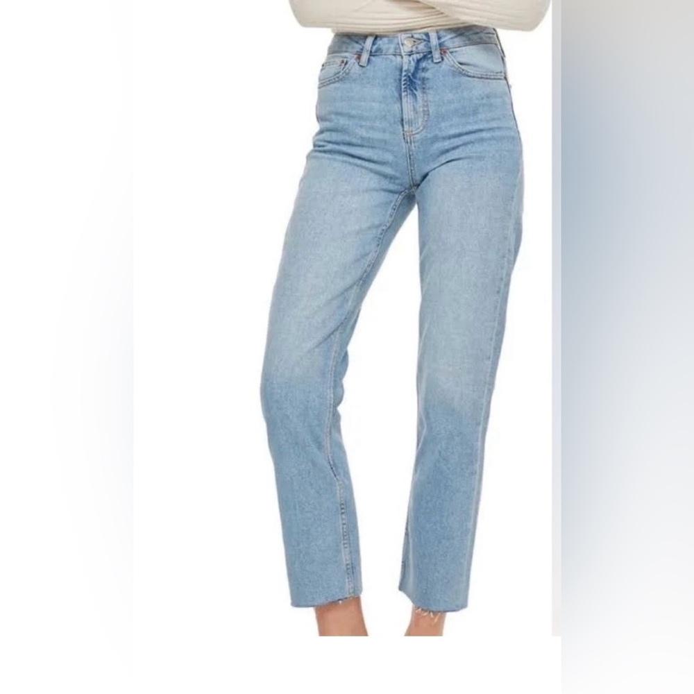 Topshop Light Blue Ankle Jeans